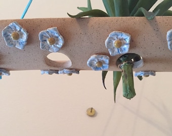 Rectangular hanging air plant holder