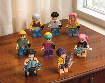 Kpop Demon Hunters Mini Figures Set, Saja Boys Block Toy, Rumi Mira Zoey Figures Birthday Gifts Kpop Gifts