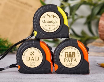 Personalized Tape Measure Gifts For Dad, Custom Tape Measure No One Measures Up, Dad Gifts From Daughter, Fathers Day Gifts, Grandpa Gift