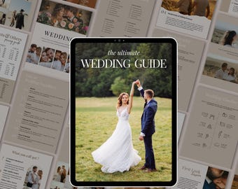 Wedding Welcome guide, Wedding Magazine Template, Pricing Brochure, Price List, Photographer Client Guide,Boho Wedding PRICE GUIDE