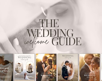 Canva Wedding Welcome guide, Boho Wedding Magazine Template, Pricing Brochure, Price List, Photographer Client Guide, Rustic Wedding GUIDE