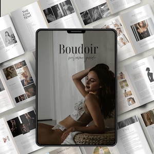 Editable Pre written Boudoir Session Guide, Canva template Boudoir, Marketing guide, Welcome guide Boudoir, Boudoir magazine, boudoir book