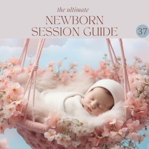Pre-written Newborn Photography Welcome guide , Newborn style Guide magazine Canva Template,  Newborn Pricing list, Photograher template