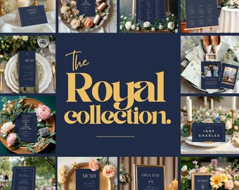 Elegant Minimalist Wedding Sign Template Bundle: Canva Editable (Digital Download