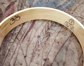 Shamanic Drum Handmade Frame drum Ritual Meditation Native Style