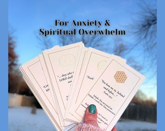 Christian Breath Prayer Cards for Anxiety & Calm (40 Scripture Cards)