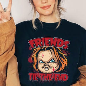 Chucky Friends Til The End PNG File, Halloween Png, Child&#39;s Play Png, Horror Character Png, Horror Movie Png, Spooky Png, Instant Download