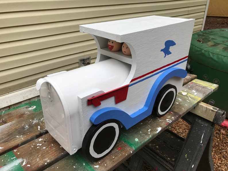 Handmade custom designed Delivery Truck functional mailbox Etsy
