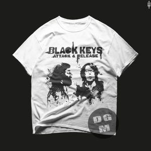 Limited Black Keys Band uniseks zwaar katoenen T-shirt