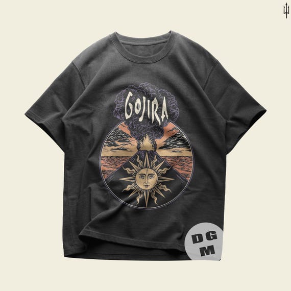 Gojira Unisex Heavy Cotton Tee, Progressive Band Shirt, French Heavy Metal Merch, Magma Fortitude Album Graphic Shirt, Gift for Metalhead