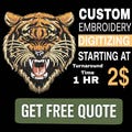 custom embroidery digitizing, logo digitizing, embroidery digitizing service,  embroidery, image digitizing, Custom Digitize, convert to dst