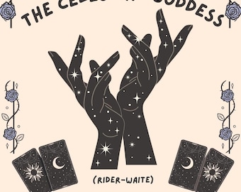 The Celestial Goddess Tarot Handbook - Tarot for Beginners PDF Guide - Detailed Tarot Meanings - Rider Waite Tarot Book E-book - Divination
