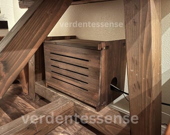 Wood Cable Management Box | Cable Organizer Box | Wood Wire Box | Charging Station Box | Desk Cable Organizer | Cord Management Box