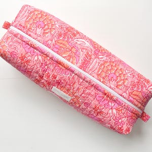 Haar-Werkzeugtasche, gesteppte Haar-Werkzeugtasche, Blumen-Haar-Werkzeugtasche, Haar-Werkzeug-Organizer, Stoff-Haar-Werkzeugtasche, Blumen-Make-up-Tasche
