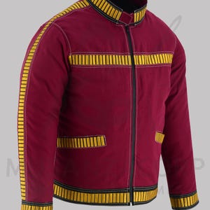 Inspired By Star War Cosplay Reflection Of Star Wars Rogue One Star Cassian Andor Red Jacket.