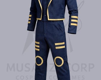 Costume da supereroe ispirato a Nate Grey, maglietta, gilet e pantaloni, costume da Comic Con e Halloween