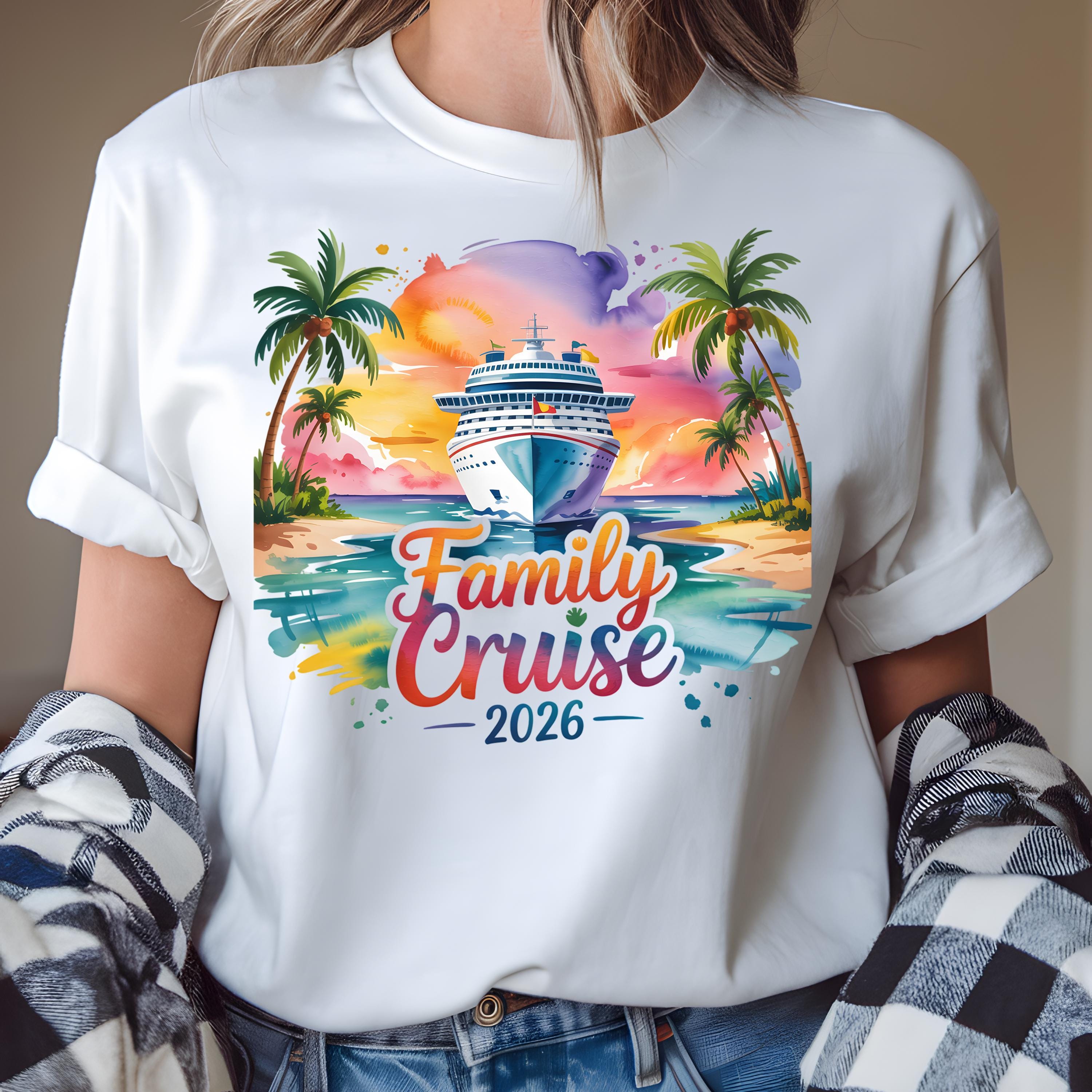 Family Cruise 2026 T-shirt: Tropical Matching Vacation Tee (PNG File ...