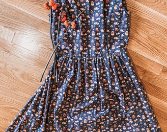 Handmade Vintage Style Pumpkin Spice Dress