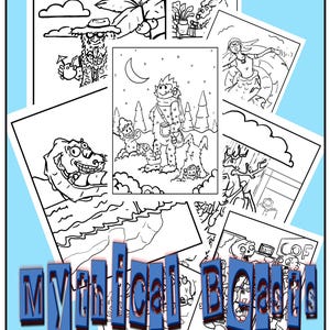 Mythical Beasts Coloring book Part 2