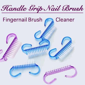 Nail Brush with Handle – Deep Cleaning Manicure & Pedicure Tool for Perfect Nail Care Fingernail Brush Cleaner Scrubbing for Toes and Nails