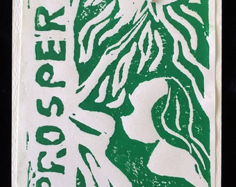 Prosper, limited edition linocut print