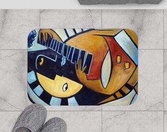 Bath Mat "Guitarist"