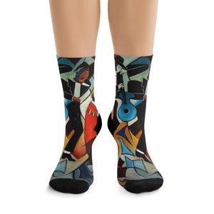 Art Socks &quot;Copa Cabana&quot; from my painting of nightclubs, music and salsa dancing