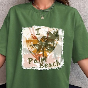 Summer Beach PNG Sublimation Design with Palm Trees for T-Shirt Printing and Vacation Vibes Aesthetic Digital Download Artwork