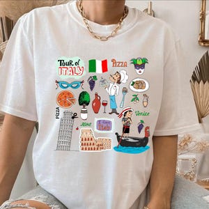 Italy PNG Design for Tourist Gift Apparel, Vintage Venice Clipart for Sublimation, Italy Travel Souvenir PNG Download