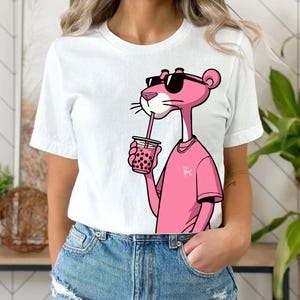 Pink Panther PNG, Pink Panther PNG Sublimation Design, Funny Pride Shirt Design Digital Download,  Pink Panther for Every Fan!