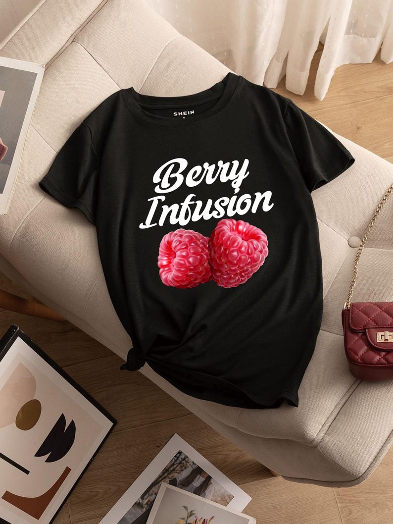 Raspberry Clipart Png, Raspberry Graphic Tee Fruit Lover Png Nature ...