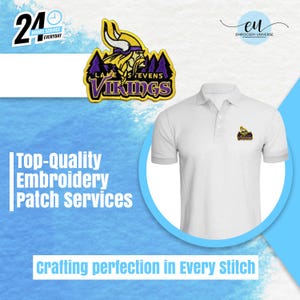 Custom Logo Patches – Embroidered, PVC, Leather, Woven, Chenille – Jackets, Hats, Backpacks – Iron-On or Velcro