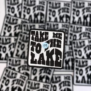 Take Me to the Lake Iron On Patch 30 Pcs, Lake Embroidered Patch 3.5 Iron On Patch for Trucker Hats Ready to Ship
