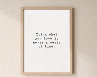 Self Love Quote Print: Motivational Home Decor