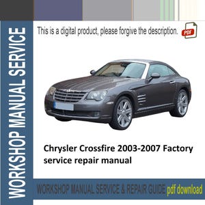 Manuale di riparazione e assistenza in fabbrica per Chrysler Crossfire 2003-2007, Manuale di riparazione e assistenza in officina