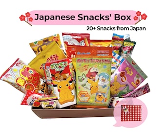 Caixa de lanches japoneses, doces japoneses, 20 lanches do Japão, guloseimas asiáticas, presente de aniversário