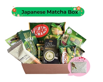 Matcha Snack Box, Japanischer Grüntee Süßigkeiten, Candy Set aus Japan, Geburtstagsgeschenk