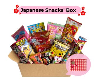 Scatola di snack giapponesi / Oltre 20 snack e caramelle giapponesi dal Giappone / Set regalo / Confezione regalo gratuita