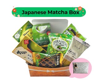 Japanese Matcha Gift Box – 7 Green Tea Snacks & Sweets from Japan