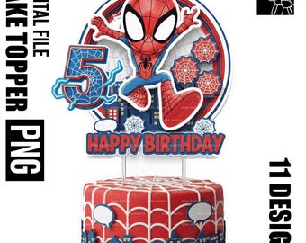 Printable Spidey and His Amazing Friends Cake Topper (Digital Download – PNG File) - Spidey Cake Toppers