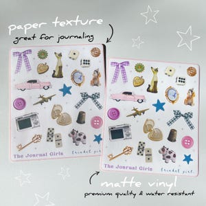 Craft Supply Stickers: Binder Clips, Washi Tape - Junk Journal, Scrapbook image 7