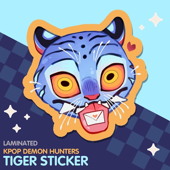 Kpop デーモンハンター ダーピー タイガー ステッカー - Etsy 日本