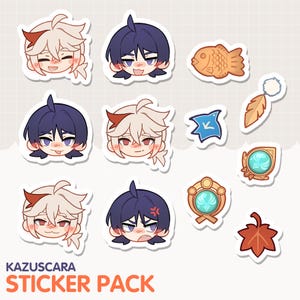 Kazuha x Scaramouche Sticker Pack