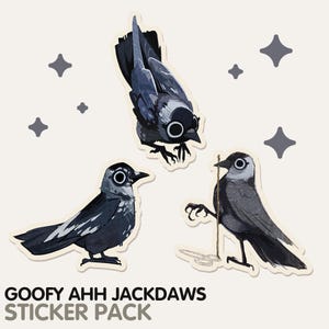 Goofy Ahh Jackdaws Sticker Pack