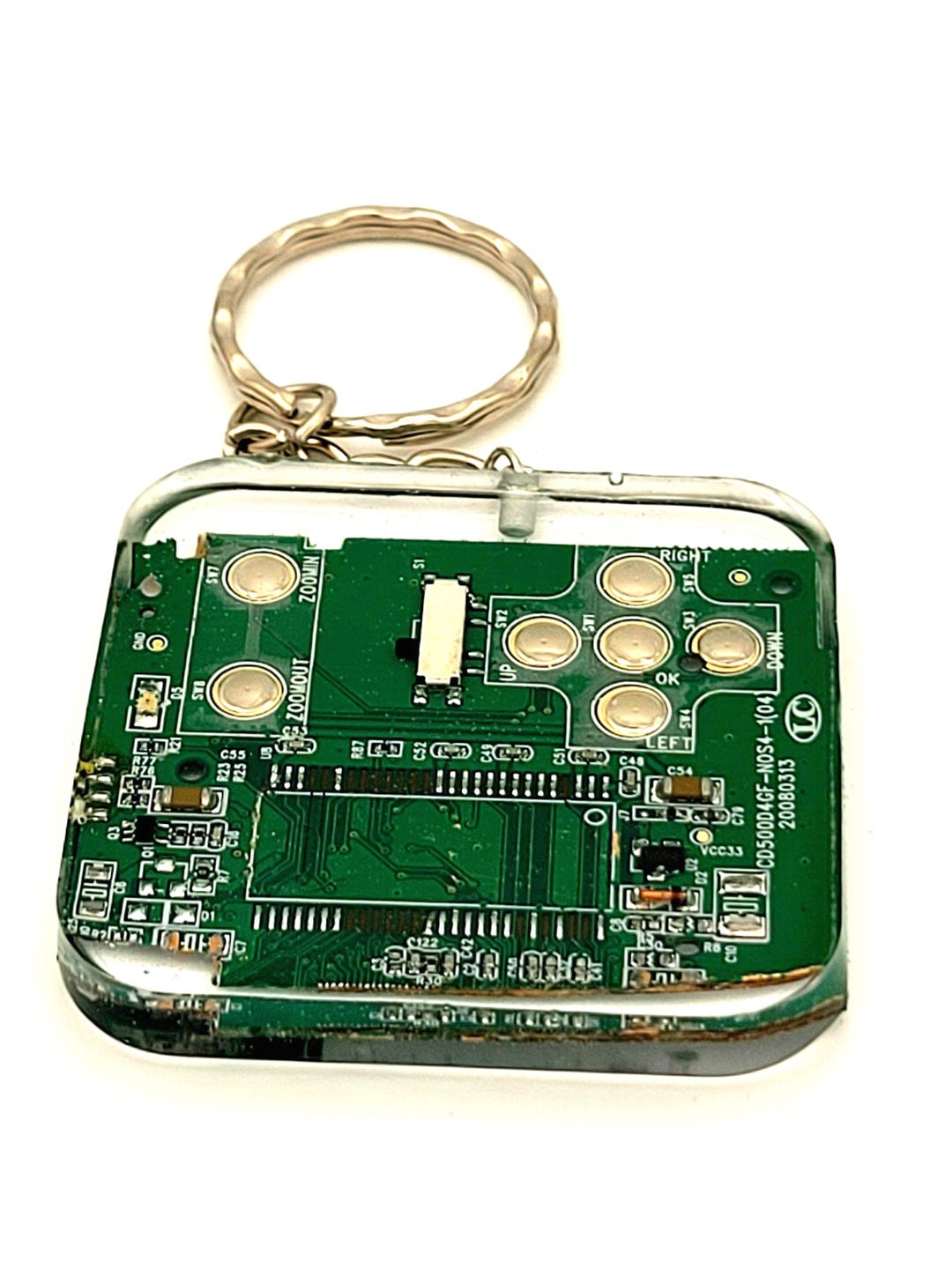 Upcycled Circuit Board Keychain: E-waste Techie Gift - Etsy