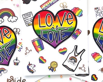 Love is Love Pride Themed Card Set