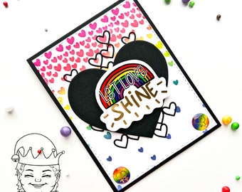 Let Love Shine Pride Themed Card