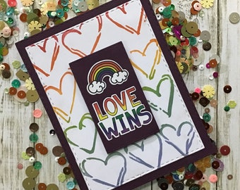 Love Wins Pride Themed Card