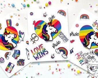 Unicorn Pride Themed Card Set