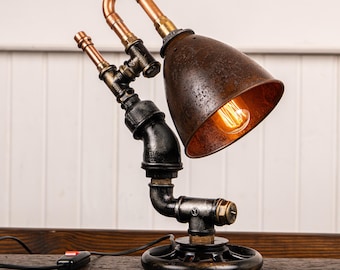 Industrial Table Lamp Steampunk Desk Lamp Unique Vintage Lighting